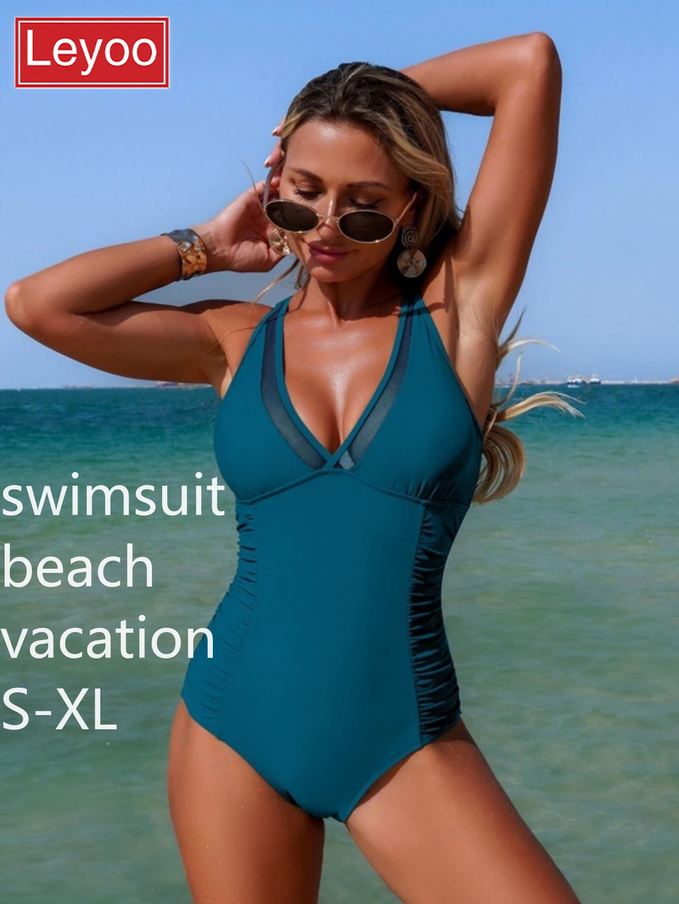 Women's one-piece swimsuit triangle pants bikini beach vacation backless leopard print floral plus size swimsuit 2026 new item