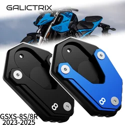 For SUZUKI GSX8S GSX8R GSX 8S 8R GSX-8S 2023-2025 Motorcycle Accessories Foot KickStand Pad Extension Enlarger Plate Side Stand