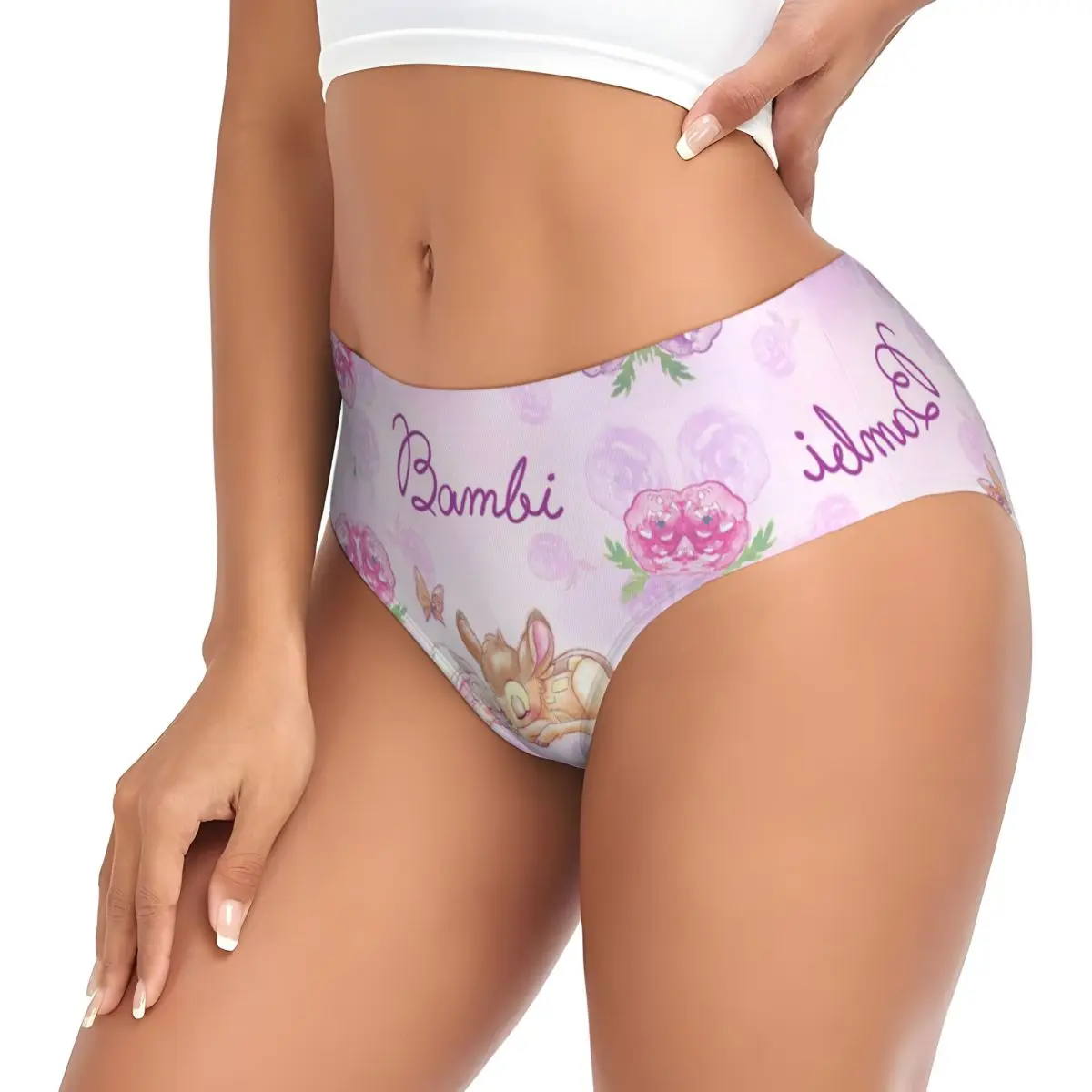 Custom Bambi Sleep การ์ตูนกางเกงในสตรีกางเกงยืดสบาย