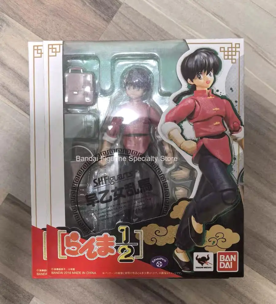 In voorraad 100% Originina BANDAI SH Figuarts Ranma Saotome Ranma 1/2 Op Voorraad Anime Action Collection Figures Model Speelgoed Figura Geschenken