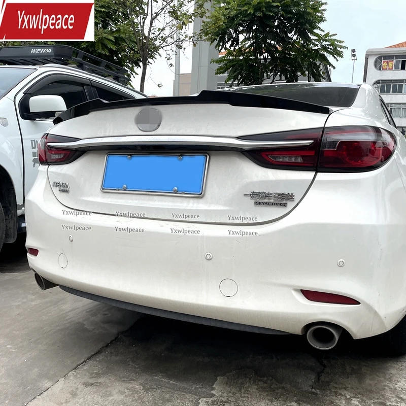 

For Mazda 6 Atenza Spoiler 2020 2021 2022 High Quality ABS Plastic Rear trunk Lip spoiler Car Accessories