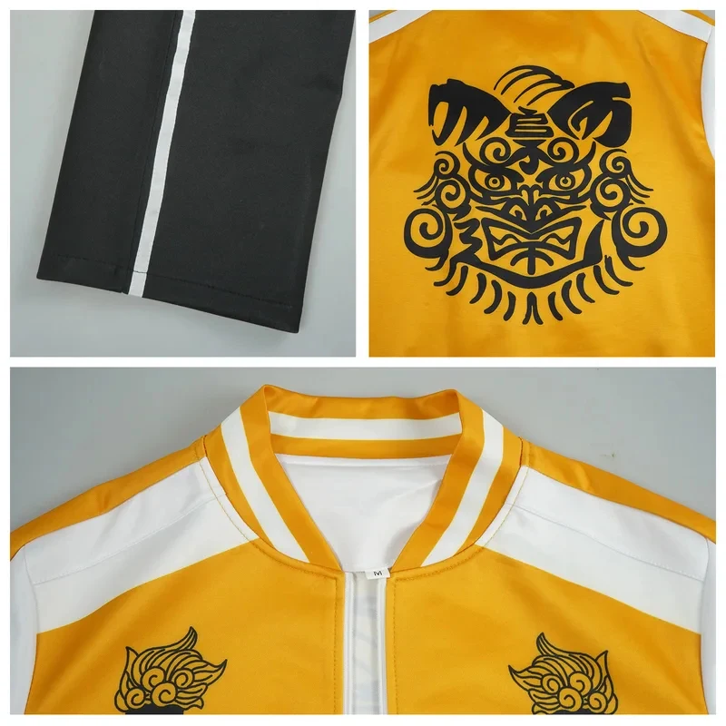 Anime Wind Breaker Choji Tomiyama Cosplay Jacket Embroidery Wigs Halloween Party Cosplay Costumes LOGO Sewing Outcoat - view 6
