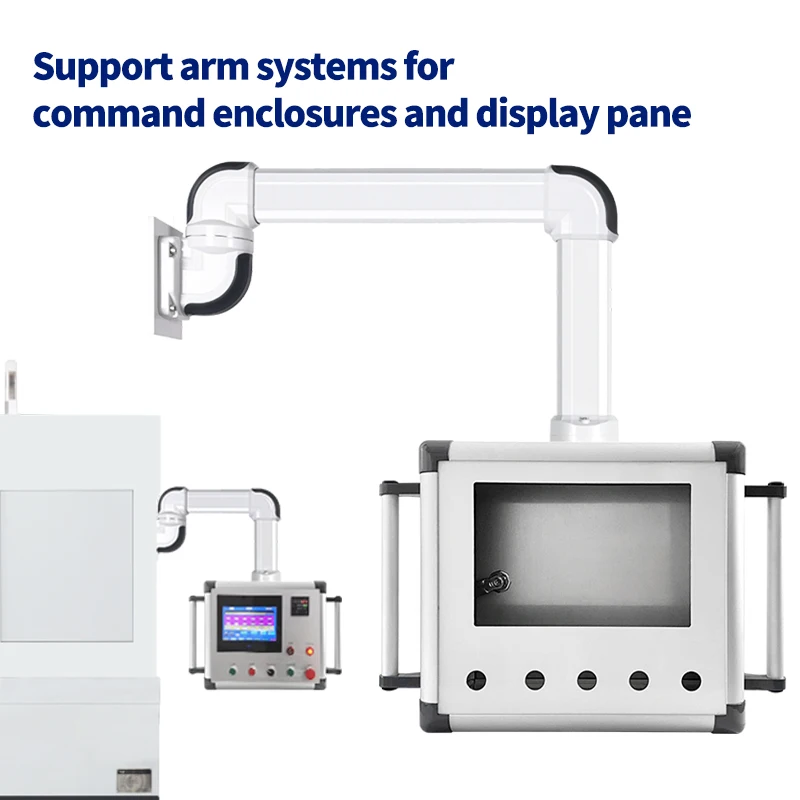 Sistema di braccio di sospensione dell'interfaccia uomo-macchina per il comandamento Meccanismo del braccio di supporto completo scatola del braccio di supporto Kit di integrazione hmi105