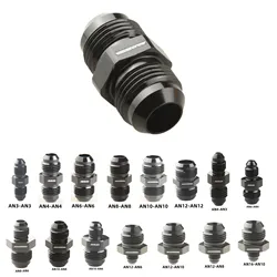 AN3 AN4 AN6 AN8 AN10 AN12Aluminum Male Flare Union Nitrous Oil Fuel Hose End Adapter Fitting Straight AN Male To AN Male Coupler