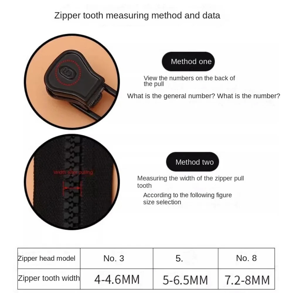 10개 3 5 8 지퍼 풀러 헤드 블랙 레진 지퍼 슬라이더 재봉 액세서리 수제 의류 가방 지퍼 교체 부품용