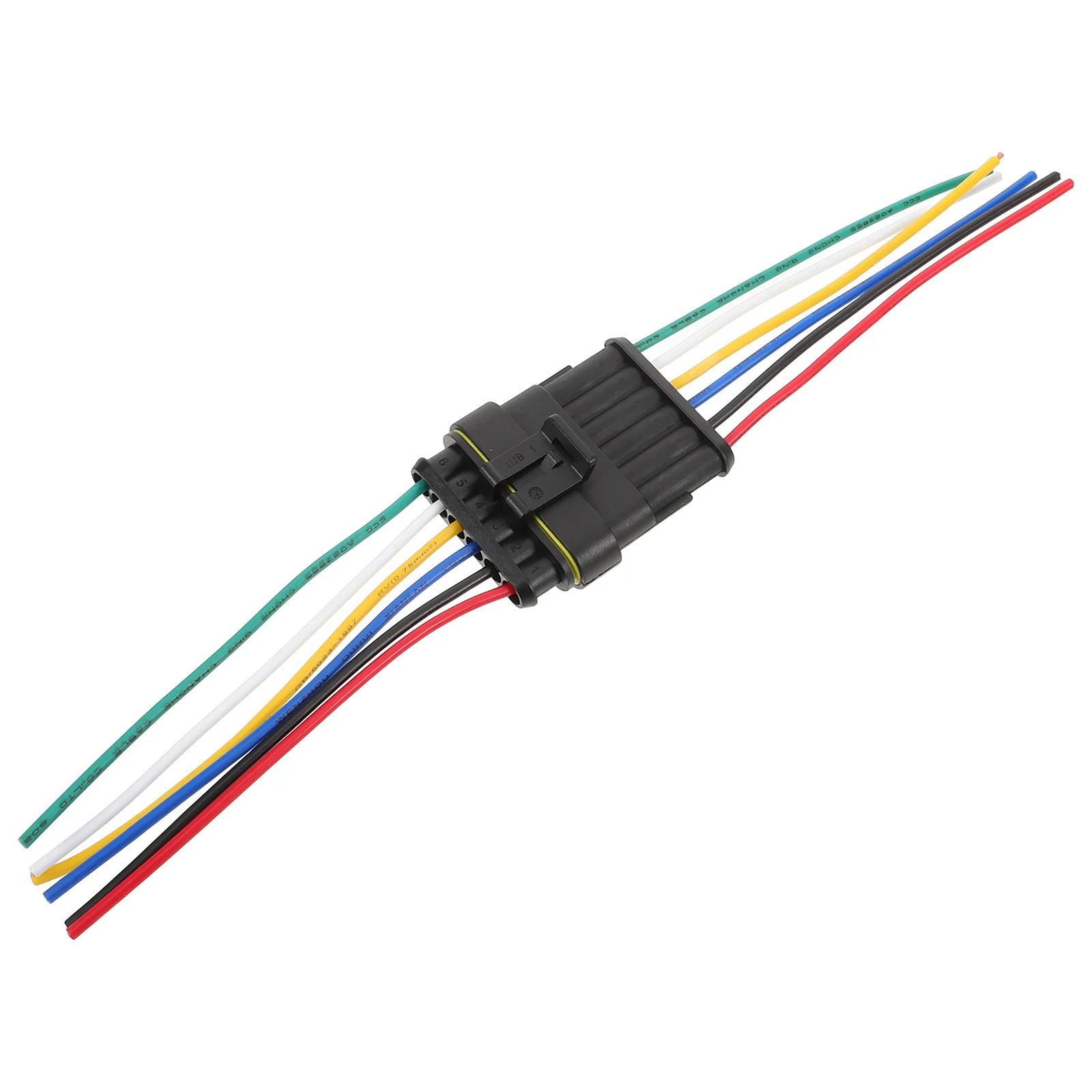 1 مجموعة مقاوم للماء الذكور والإناث التوصيل المقبس عدة 6 طريقة موصلات كهربائية لسيارة مركبة بحرية 10 سنتيمتر سلك سلك موصل #1