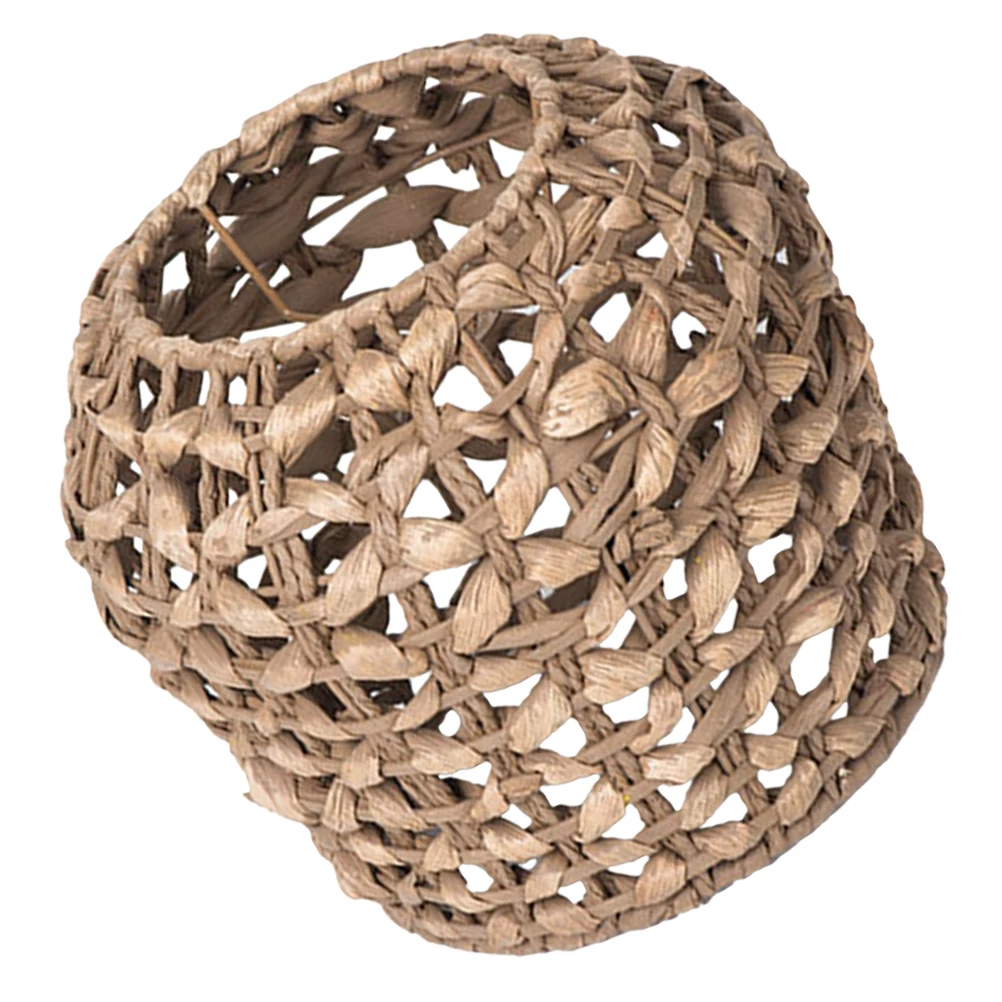 

Natural Woven Lampshade Boho Hyacinth Rustic Farmhouse Vintage Decorative Replacement Cover For Pendant Hanging Ceiling Lamps