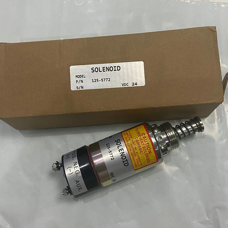 

155-4652 155-4651 Excavator parts fuel shutdown stop solenoid valve shutdown solenoid valve 1255772 125-5772 24V for 3116 3126