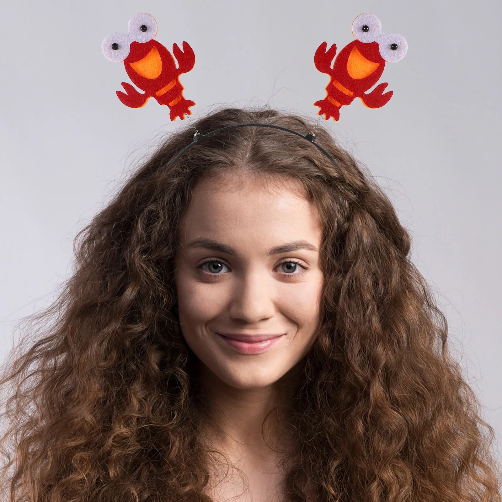 

Crayfish Headband Adorable Hairband for Girls Kids Hair Hoop Crayfish Decoration Costume Party Holiday Halloween Masquerade