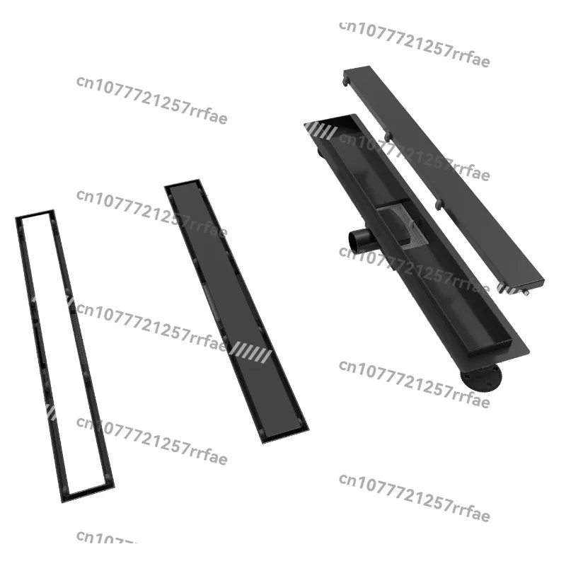 

Modern Design 500mm Stainless Steel Linear Deodorant Reversible Tile Insertable Bathroom Floor Drain New