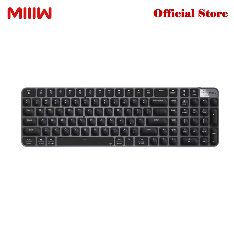 

MIIIW Wireless Keyboard K10 Dual-mode Low-profile Ultra-slim Mechanical Keyboard Pro Bluetooth&2.4GHz Office & Game Rechargeable