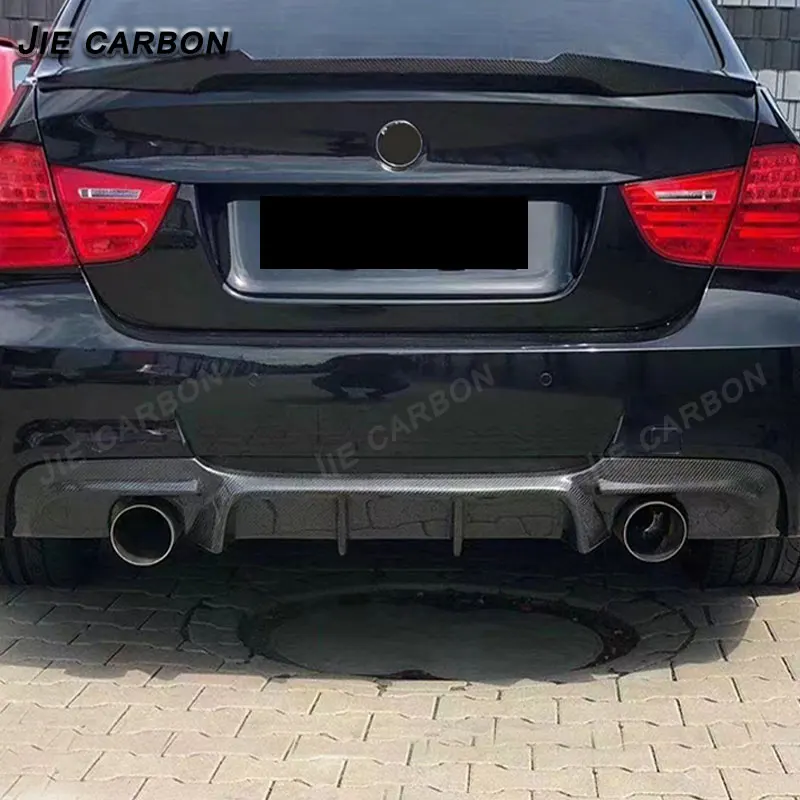 For BMW 3 Series E90 E92 E93 2005-2011M Sport Carbon Fiber Car Rear Bumper Diffuser Spoiler Fender Body Kit Auto Parts - view 2