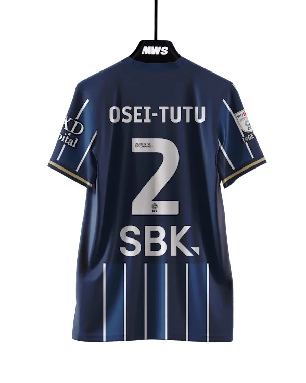 Neue Saison Millwall 3D-Druck Nummer Fußballtrikot Herren Atmungsaktives Schnelltrocknendes Kurzarm-T-Shirt Familien-Partnerlook – Detail 4