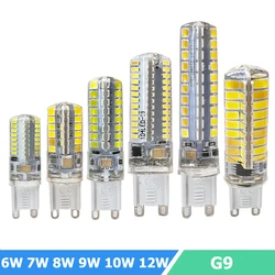 G​9 LED Light Bulb 6W 7W 8W 9W 10W 12W Mini LED Silicone Lamp 3000-6000K LED Corn Bulbs 220V Chandelier for Home Decoration