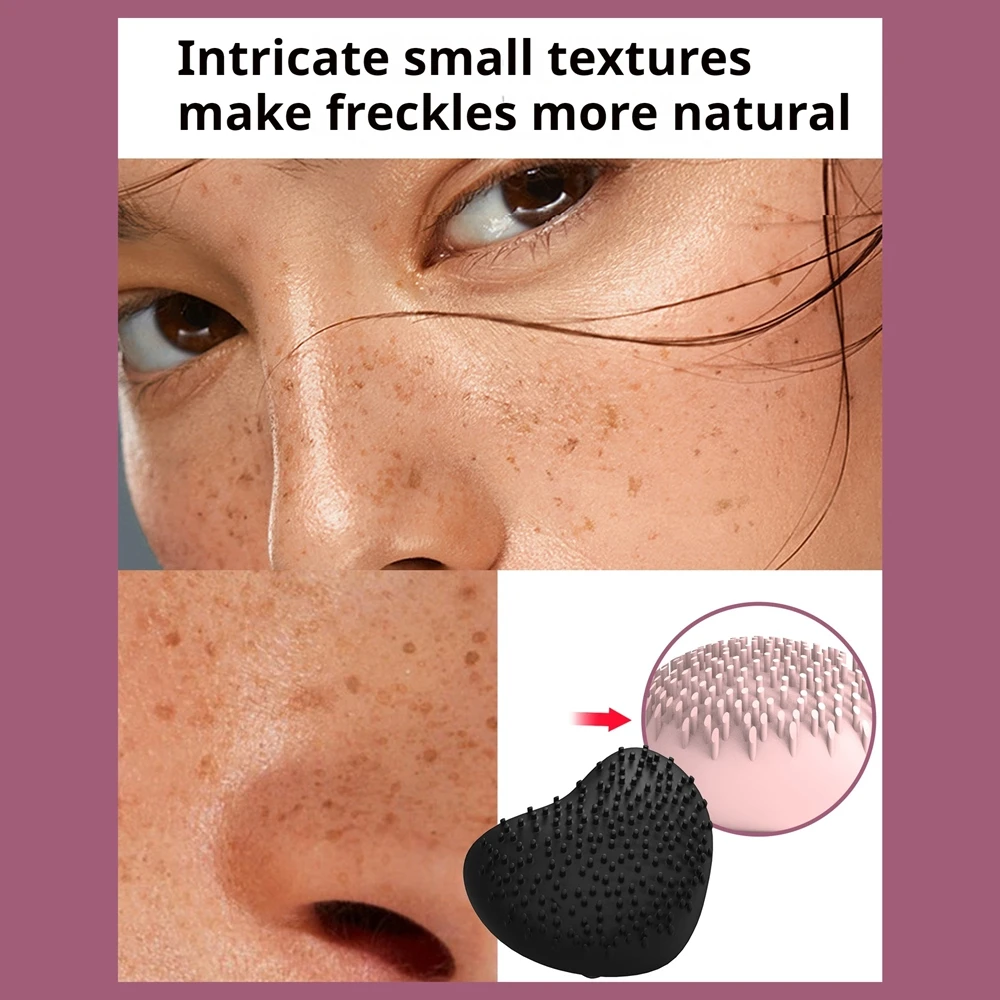 Silikon Sommersprossenstift Gesicht Körper Sommersprossen Stempel Lebensechte Sommersprossen Natürliche Simulation Fake Dot Spot Kamm Kosmetik Werkzeug