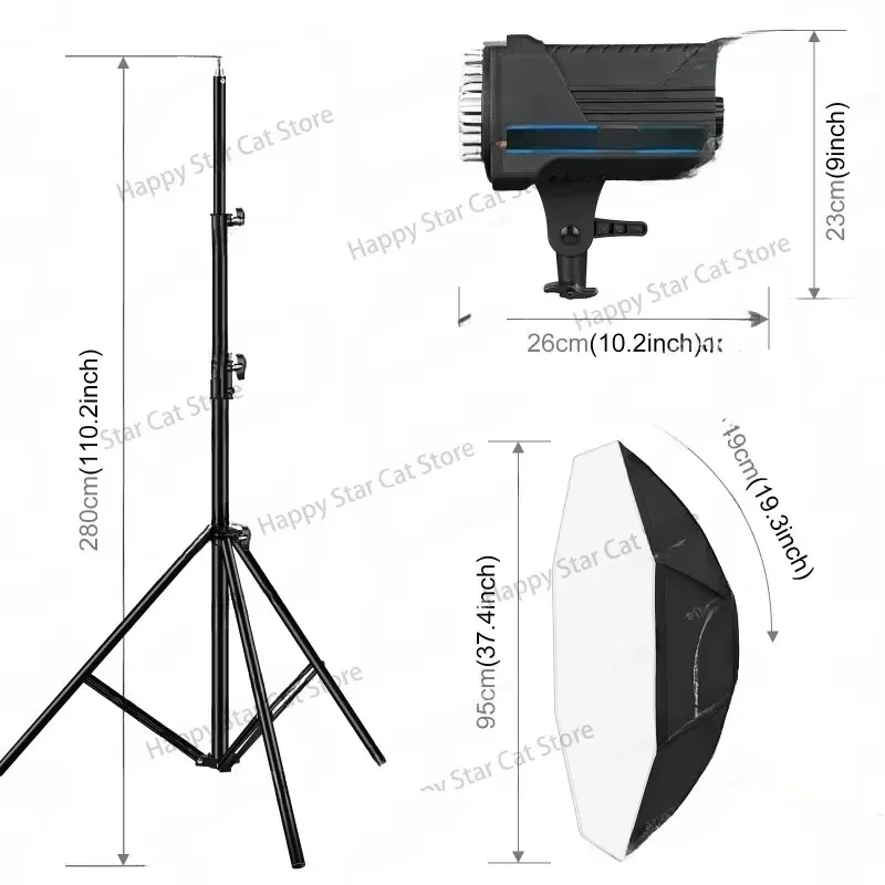 150w Camera Normally on Light Set, Studio Studio Normally on Light Set, with 2.8 Meters Tripod