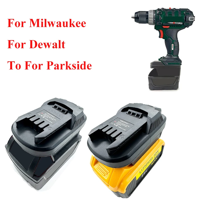 Battery Adapter Converter For Milwaukee/Dewalt 18/20V Lithium-ion Battery Convert to for Parkside 20V Lithium Battery Power Tool