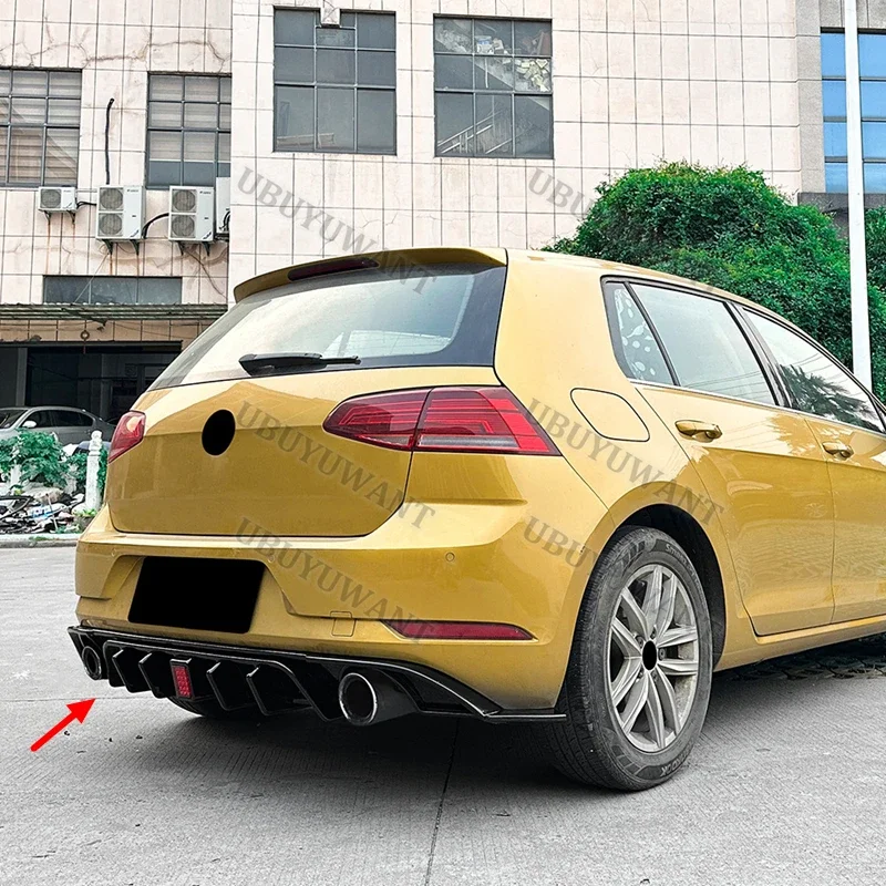 For VW Golf 7.5 Standard Edition GTI 2017-2019 Rear Bumper Diffuser Lip Spoiler Car Accessories body kit