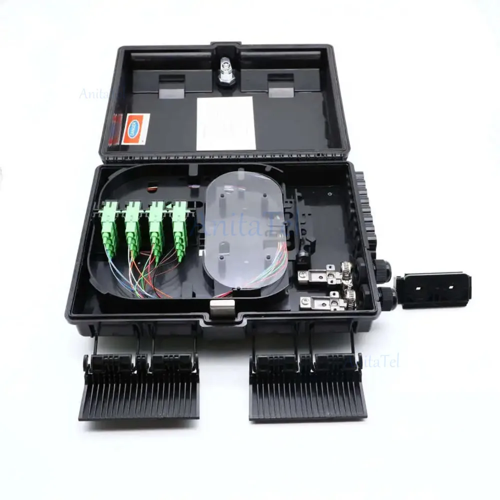 Fiber Optic Splice Box FTTH 16 Core Waterproof Cable Distributio Outdoor 16Port IP65