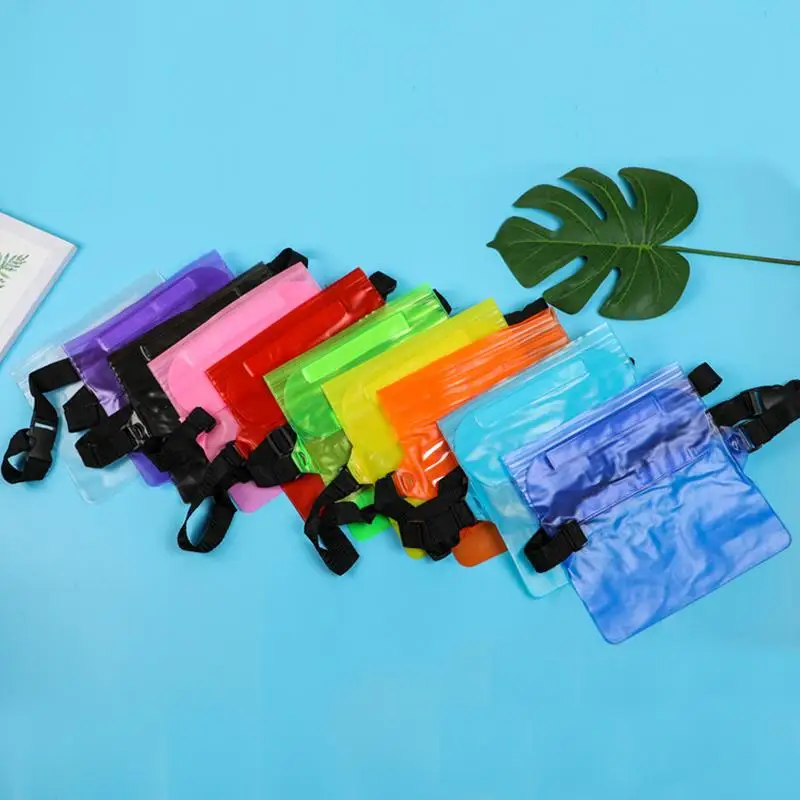 

1PCS Waterproof Swimming Bag Sealing Waist Pack Beach Phone Storage Bag Drift Diving Bag ForHiking, Travel,Outdoor Activities