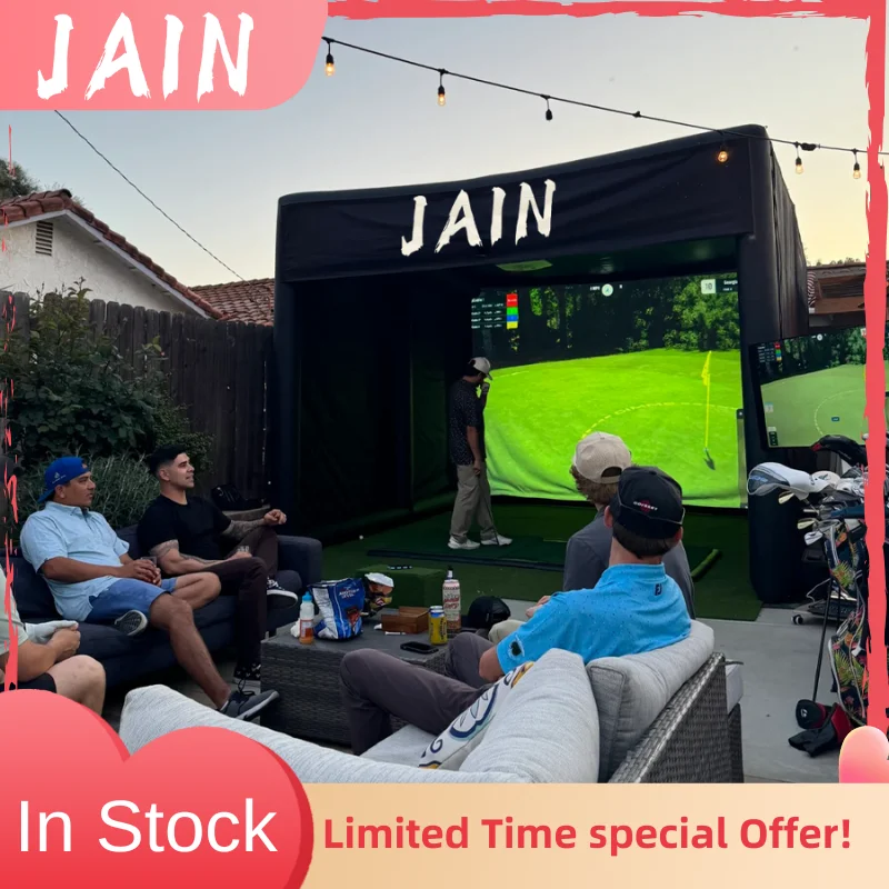 

Portable Inflatable Golf Simulator 13x10FT Indoor/Outdoor Inflatable Golf Driving Range Shooting Tent with Screen for Player