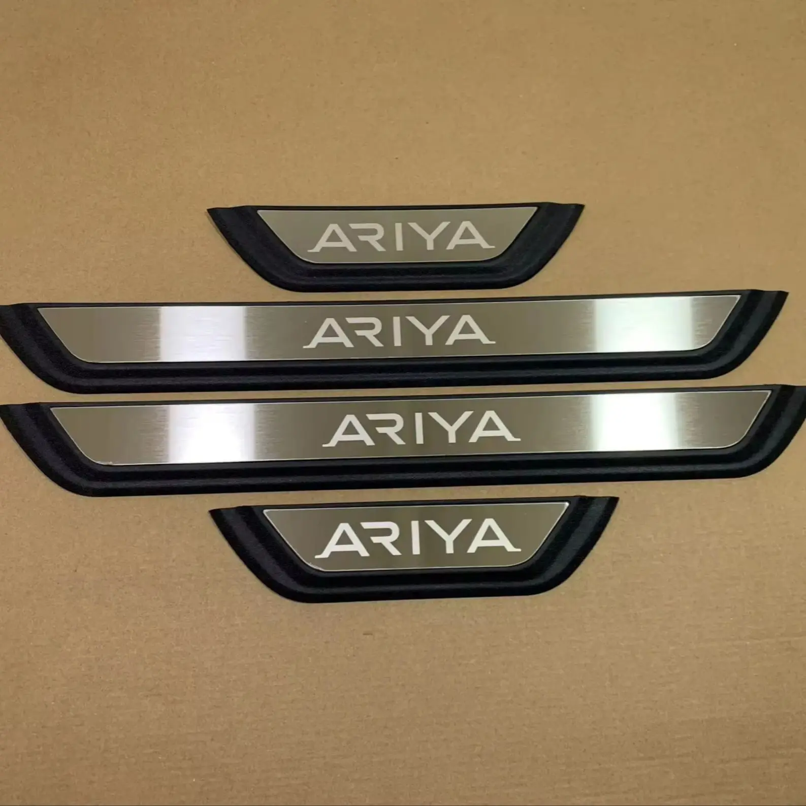 For Nissan Ariya 2022-2025 2026 Auto Door Sill 3d Shell Kick Scuff Plates Protector Trims Guard Pedal Car Styling Parts Supplies