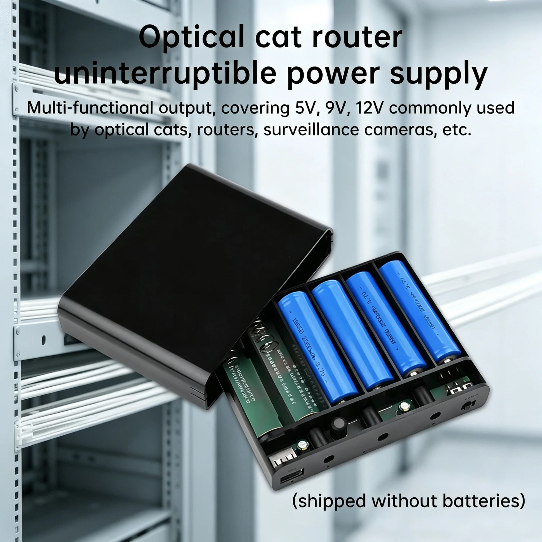 5V 9V 12V UPS Power Supply Box 6X18650 Battery Holder Welding Free DIY Kits for Uninterruptible Power Supply Box Backup