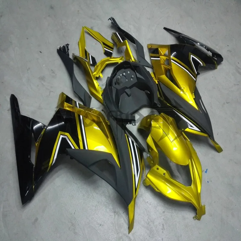 injection Fairings kit for ZX300R EX300 2013-2014 gold ZX300R 13 14 ABS Plastic Bodywork Set