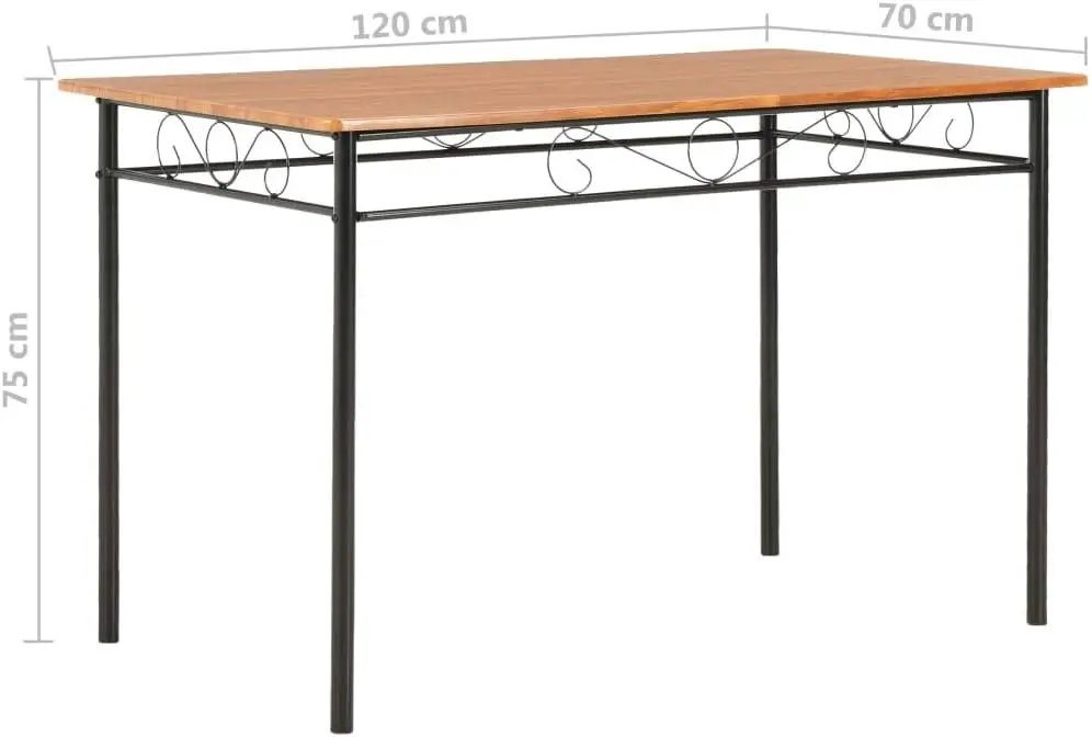 Industrial Style Dining Table,Kitchen Table,Breakfast Table,Home Office Desk,Standing Table,Sturdy Desktop,For