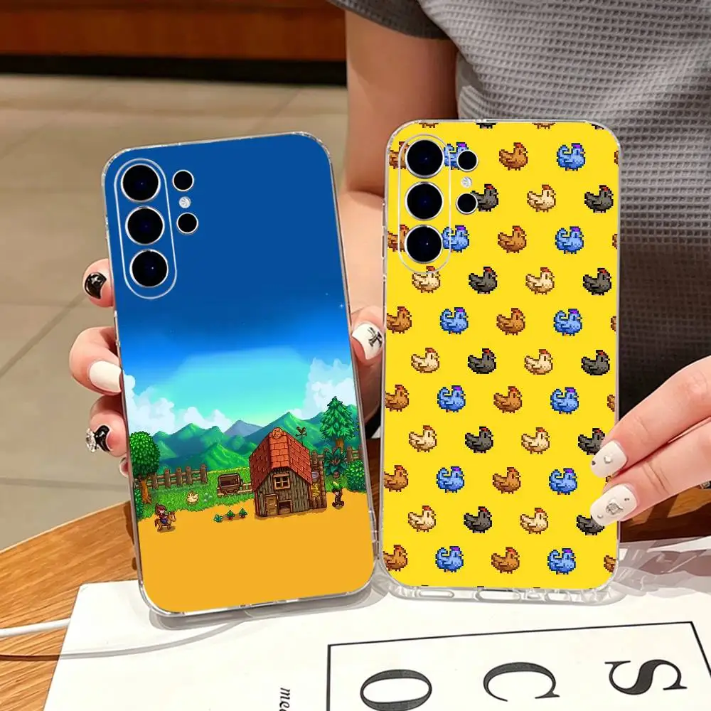 Healing Game Stardew Valley Phone Case For Samsung S25,S24,S21,S22,S23,S30,Ultra,S20,Plus,Fe,Note,10,9,5G Transparent Cover