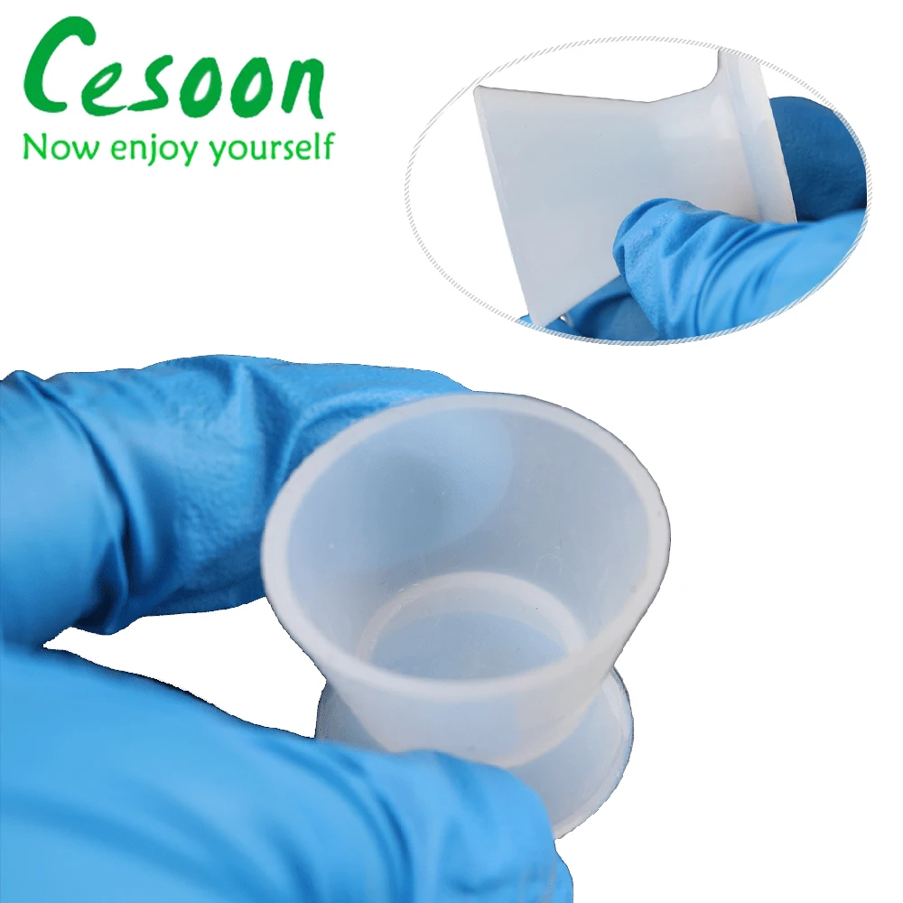 4Pcs Dental Silicone Mixing Cup Dentistry Teeth Whitening Tool Flexible Self-setting Mixing Bowls Autoclavable Dentist Materials