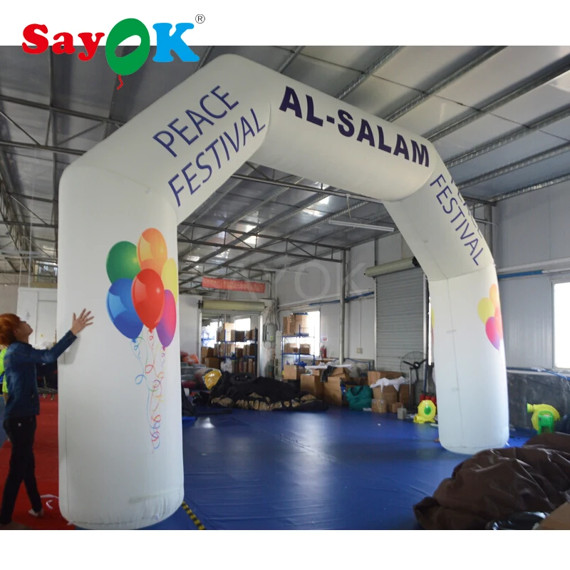 6x4m High Inflatable Arch Inflatable Archway With Logo Customized For Events Advertising Promotion