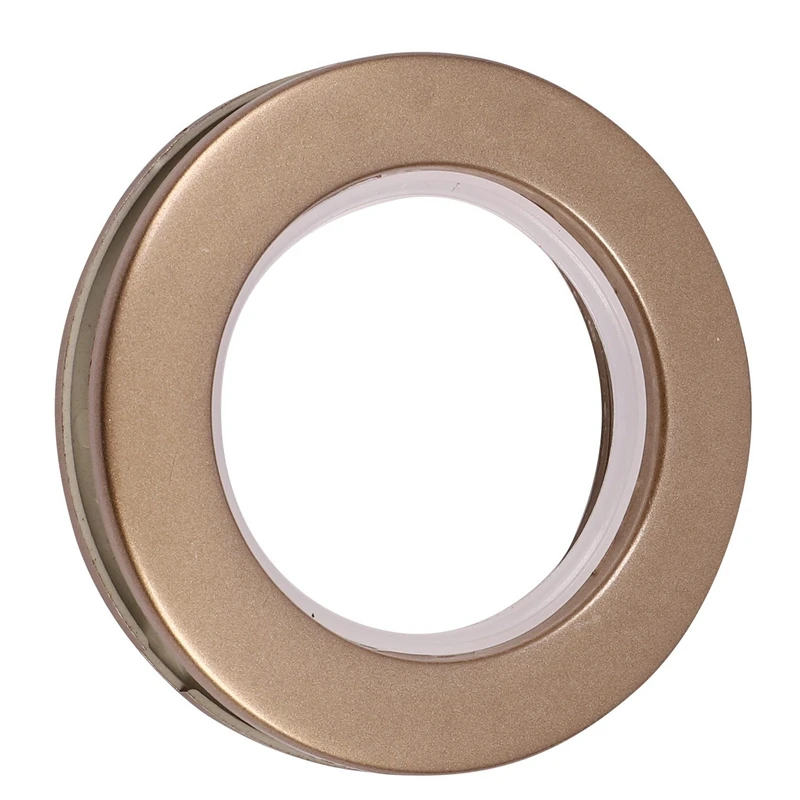 100 Pack Curtain Grommet, Inner Diameter 43Mm Curtain Eyelet Rings Nanoscale Low Noise Roman Ring (Coffee)