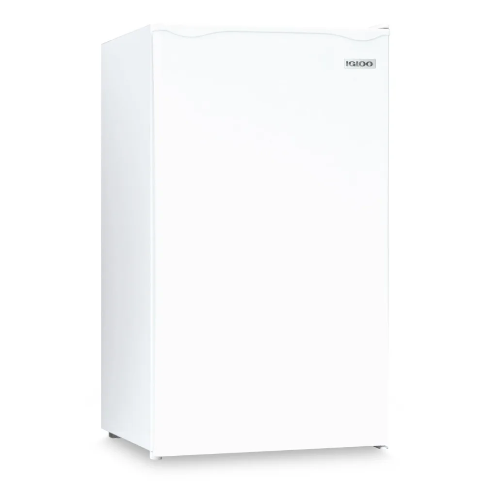 

3.2 Cu.Ft. Single Door Compact Refrigerator with Freezer - Slide Out Glass Shelf, Perfect for Homes, Offices, Dorms - White