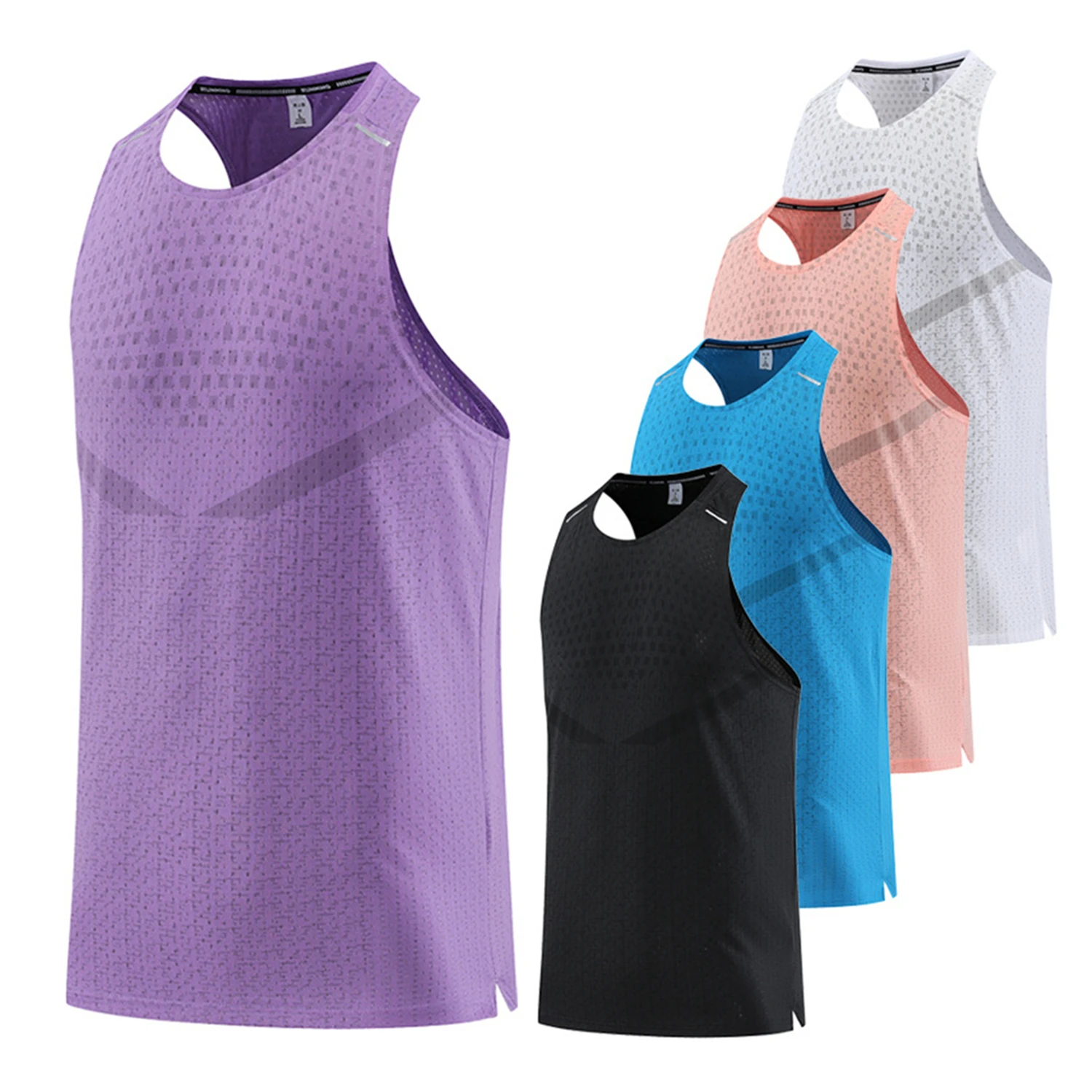 

Мужская майка для легкой атлетики, жилет для бега, мужские спортивные рубашки без рукавов для фитнеса, баскетбола, легкоатлетические жилеты для парней, одежда, быстросохнущая