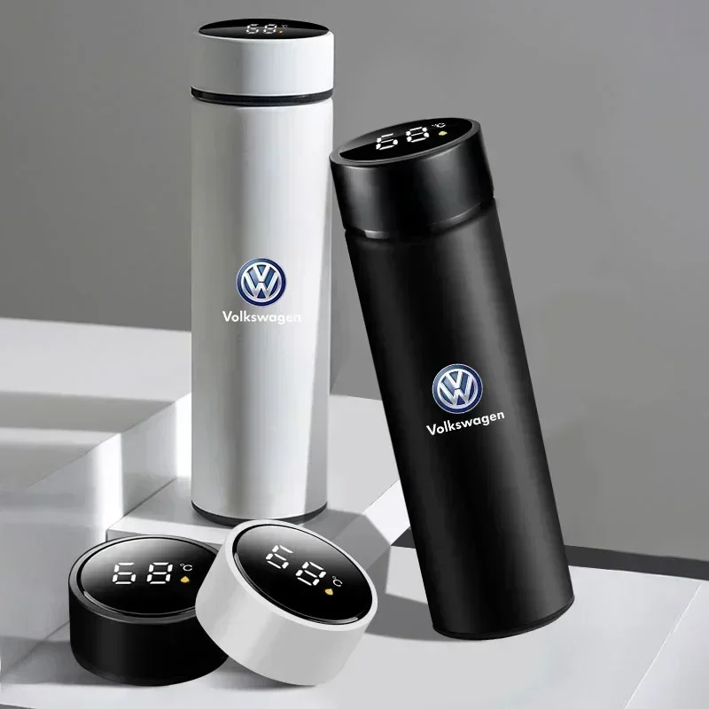 For VOLKSWAGEN VW GTI B6 VW For Volkswagen 500ml Portable Car Smart Thermos Bottle Temperature Display Cup Coffee Cup For Volksw - view 5