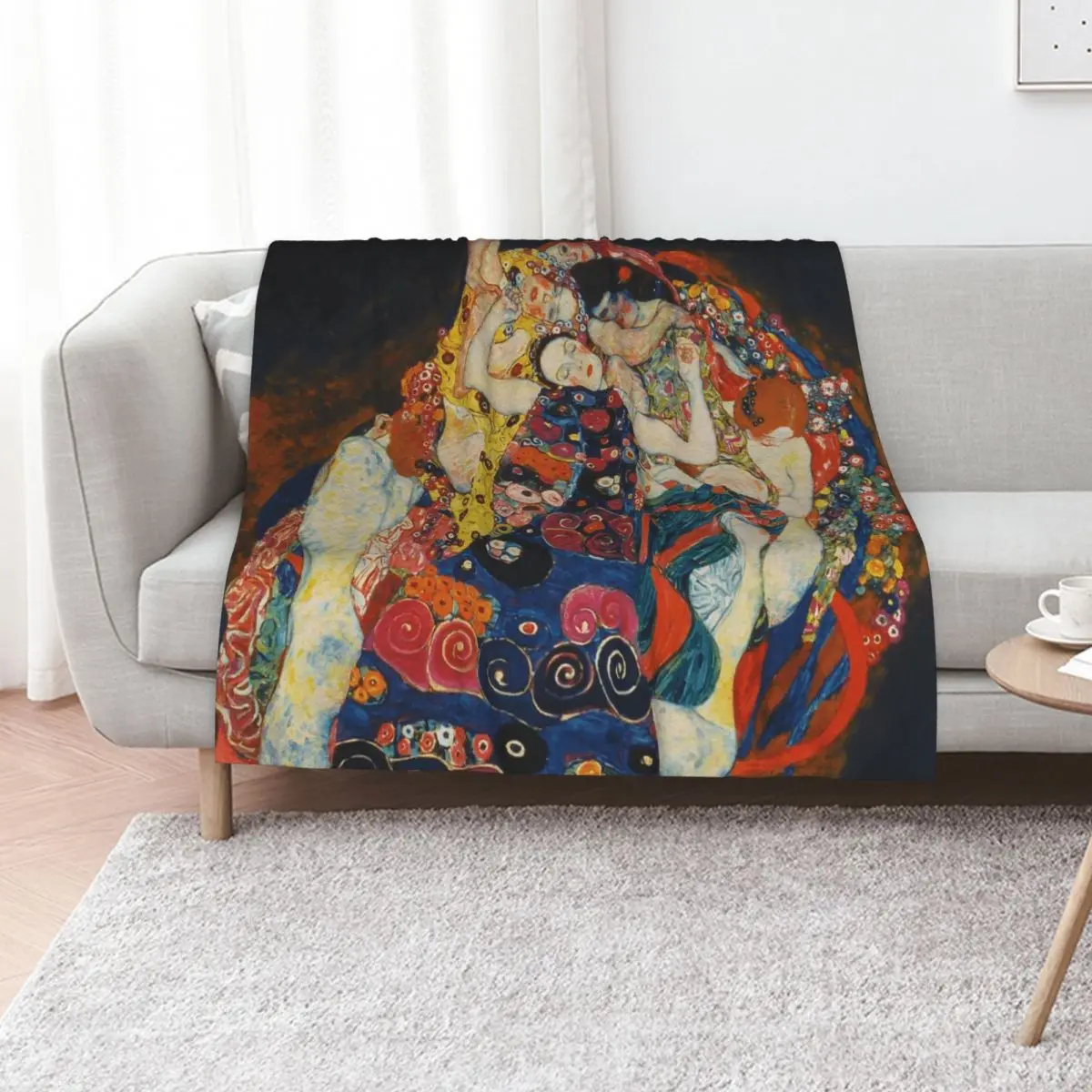 

The Virgin, Gustav Klimt, 1913 Throw Blanket Luxury Brand Softest for winter Blankets Sofas Of Decoration Blankets