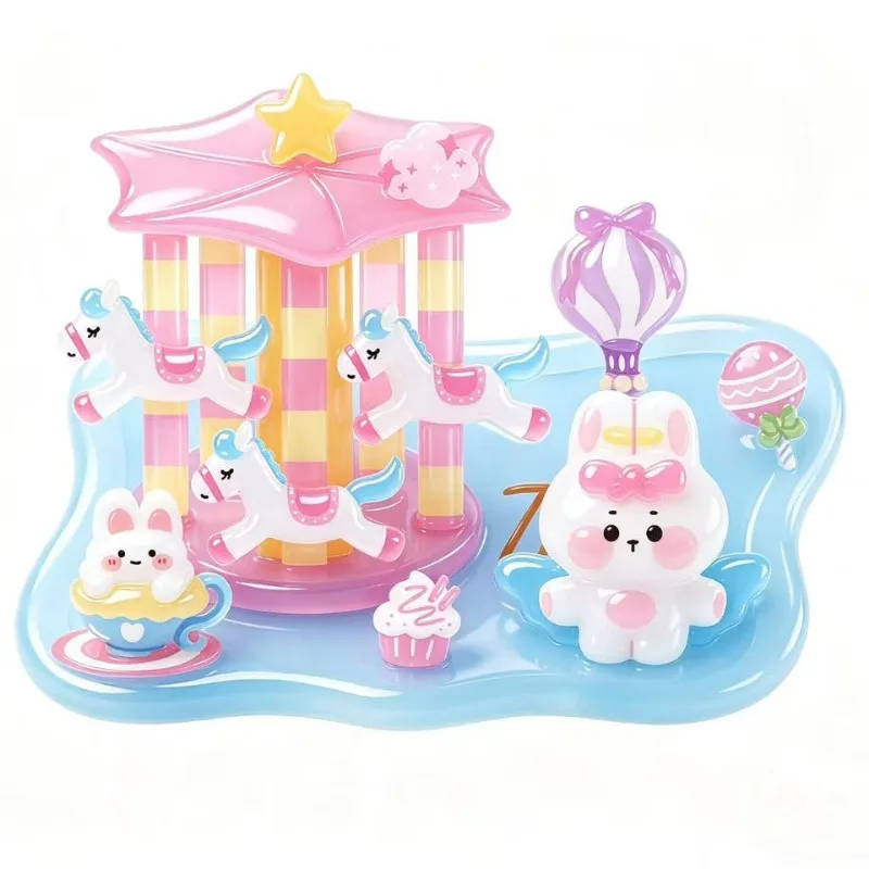 3D Relief Stickers, Cute Corner Stacking Toy, Epoxy Puffy Sticker, DIY Craft Decoration, Kids Educational Reward, Mini Ornament