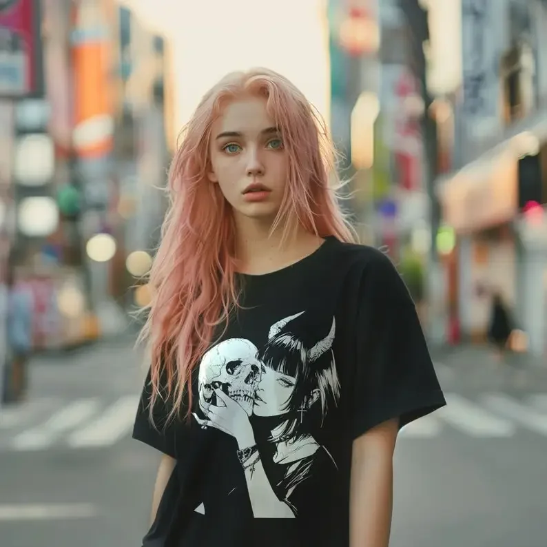 Devil Anime Girl T-Shirt