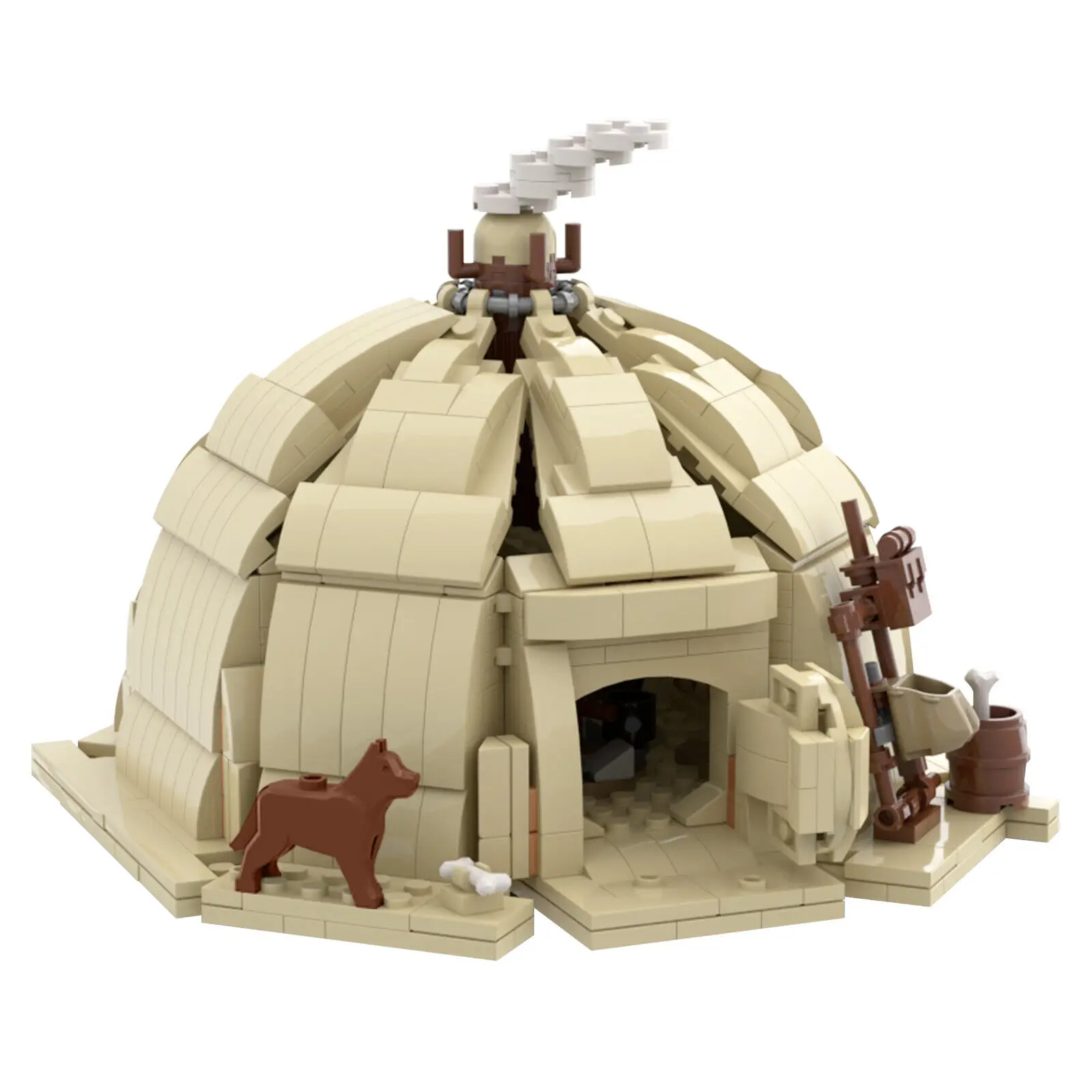 

Hut / Tent with Interior from TV Series Building Toys Set 771 Pieces MOC Build