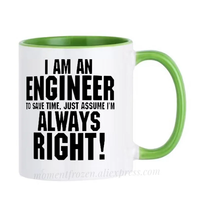 Engineer Cups Cafe Caffeine Cocoa Coffee Mugs Tea Mugen Friend Gifts Home Decal Milk Tableware Coffeeware Teaware Beer Drinkware