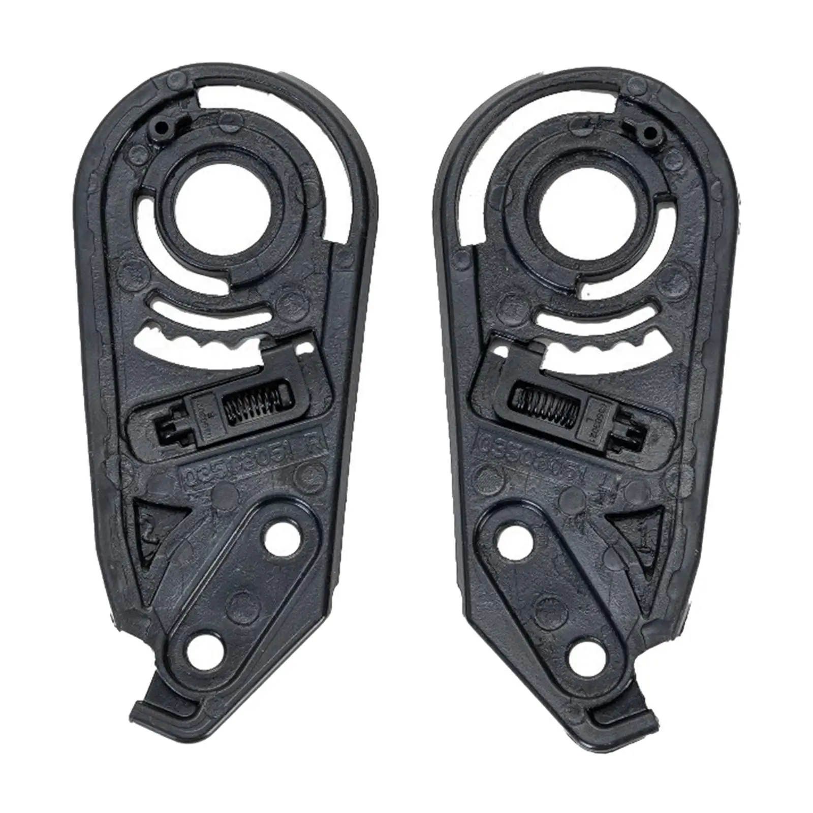 

Motorcycle Helmet Lens Base Plate Premium Black Plastic Spare Part for Modular Motorcycle Helmet Use