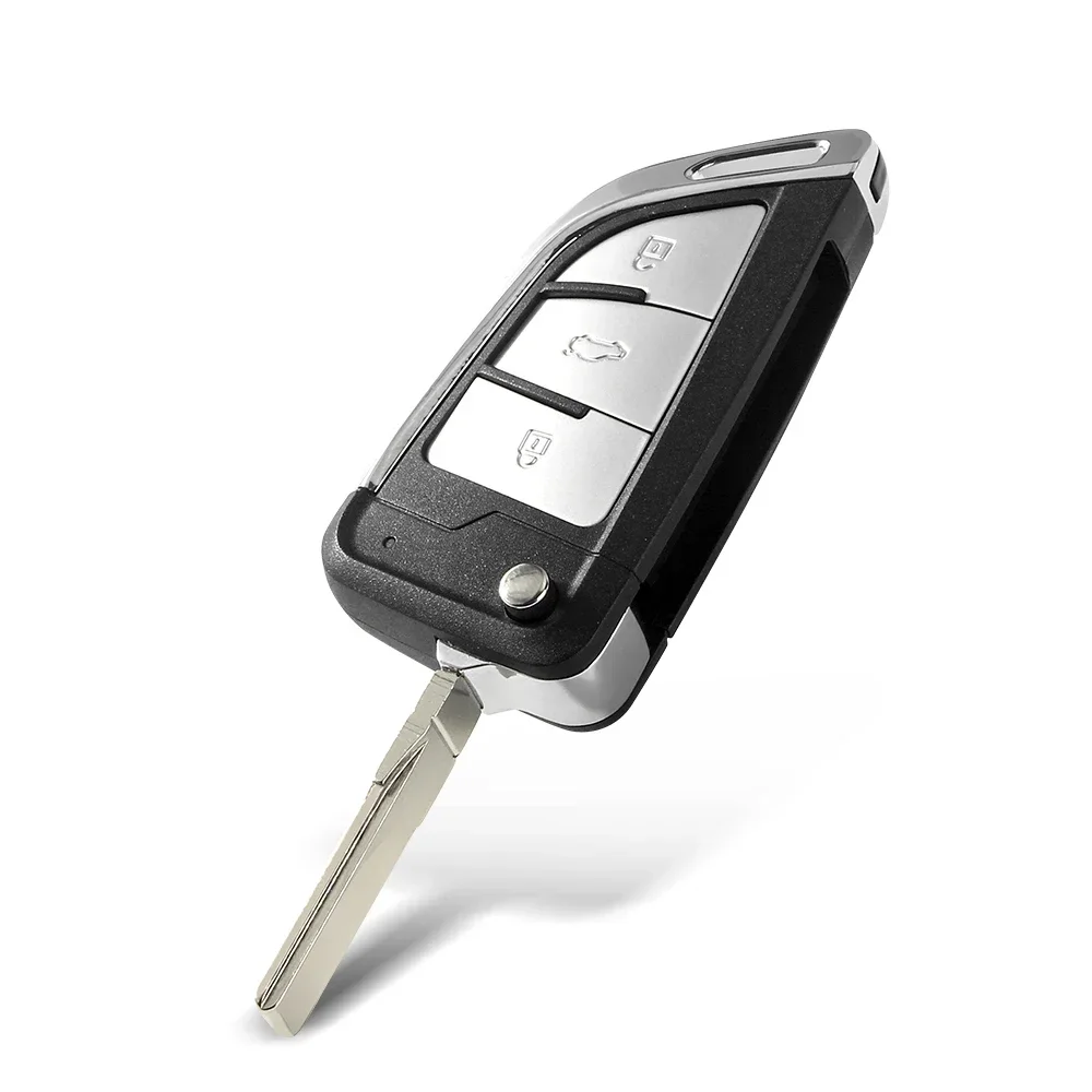 KEYYOU Car Key Shell 2/3B Modified Flip Folding Key Case Golf 8 Style Casing For Golf Tiguan Polo Jetta Skoda Seat 5K0 837 202AD