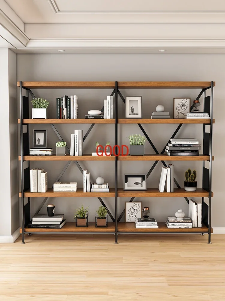 Living room storage rack simple office wall floor-to-ceiling bookcase