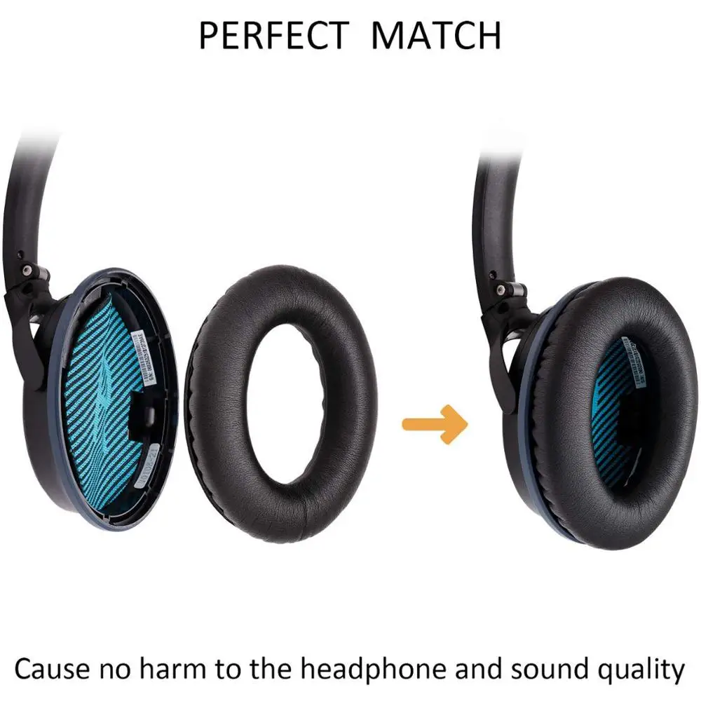 Almohadillas de repuesto para auriculares Bose QC35 QuietComfort QC2 QC15 QC25 SoundLink SoundTrue AE2 AE2I AE2W