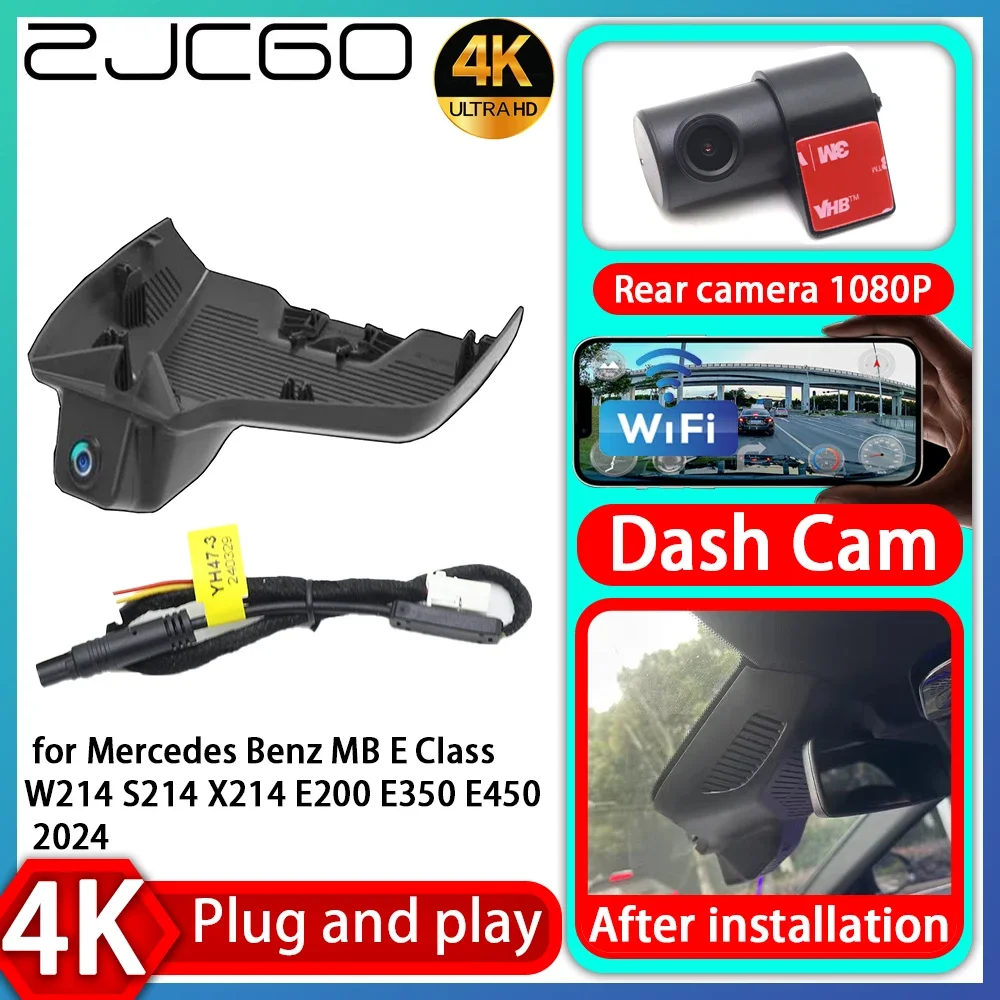 

ZJCGO UHD 4K 2160P Plug and Play DVR Dash Cam Video Recorder for Mercedes Benz MB E Class W214 S214 X214 E200 E350 E450 2024