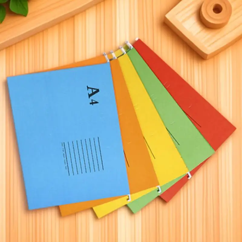 

5Pcs A4 Suspension File Folders Hanging File Holders Premium Paper Organizer for Office Home Documents Classification Label
