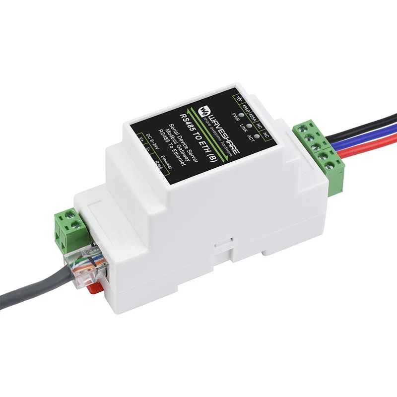 Imagem -03 - Servidor Serial Industrial Modbus Mqtt Json Suporte de Montagem em Trilho com Função Poe Rs485 a Rj45 Ethernet Tcp ip Opcional