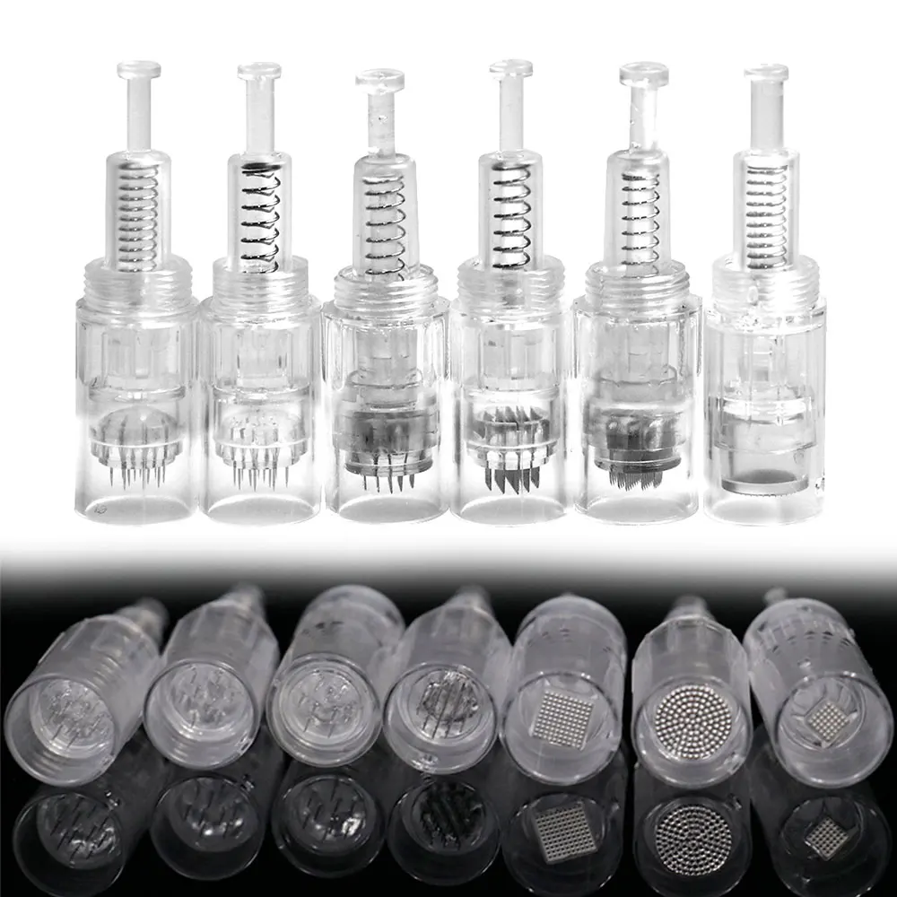 5/10/20 stücke Derma Stift Schraube Patrone Micro Nadeln Microneedling Stift Ersatz Nadel 9/12/36/42 Pin Für Elektrische Ultima Stift