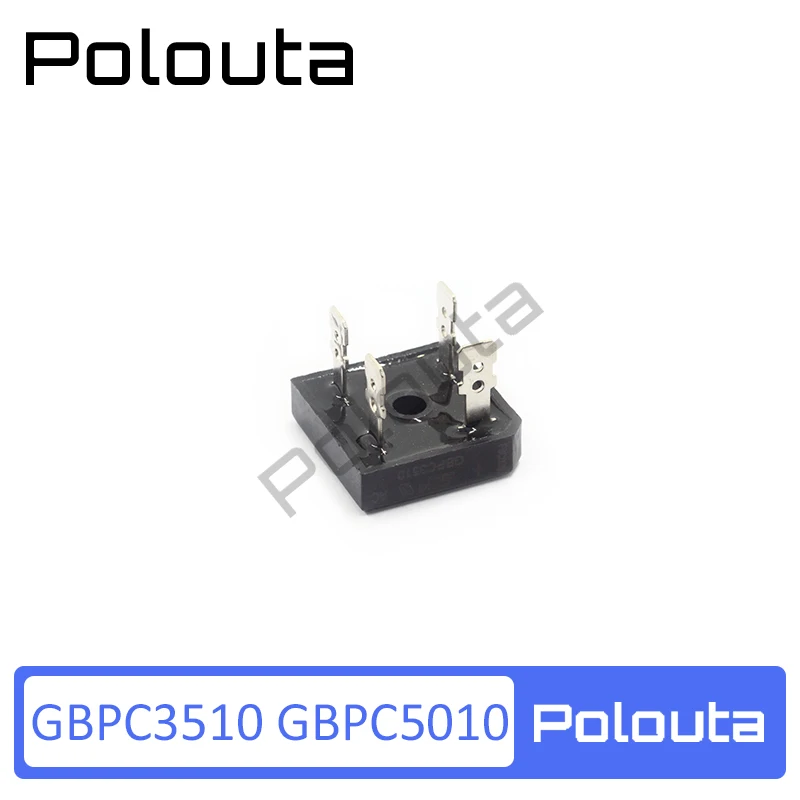 Polouta Gbpc5010 Gbpc3510 S35vb100 Single-Phase Bridge Rectifier Skateboard Support High Current Capacitor Protection Board